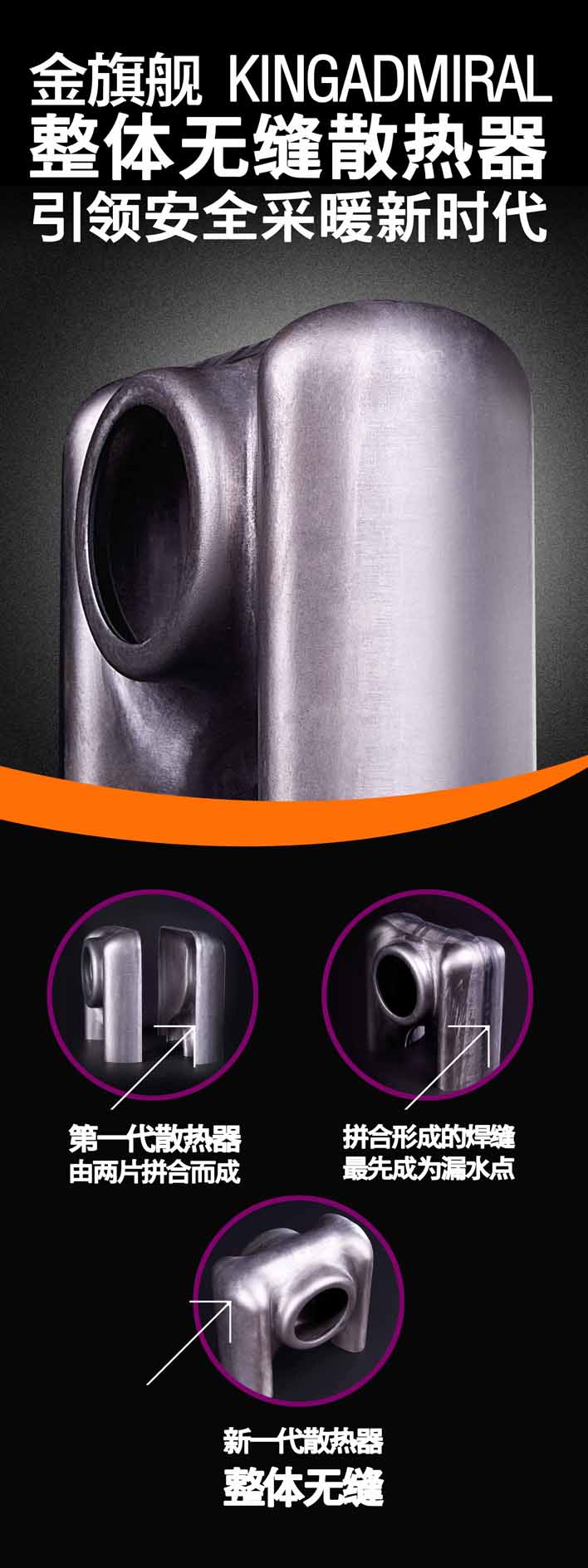 沙巴直播暖气片采用无缝焊接技术，确保安装质量使用年限